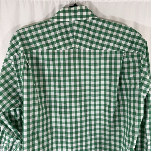 Robert Talbott Respoke Dress Shirt Men's Large Green Plaid Button Up Long Sleeve - Picture 8 of 9